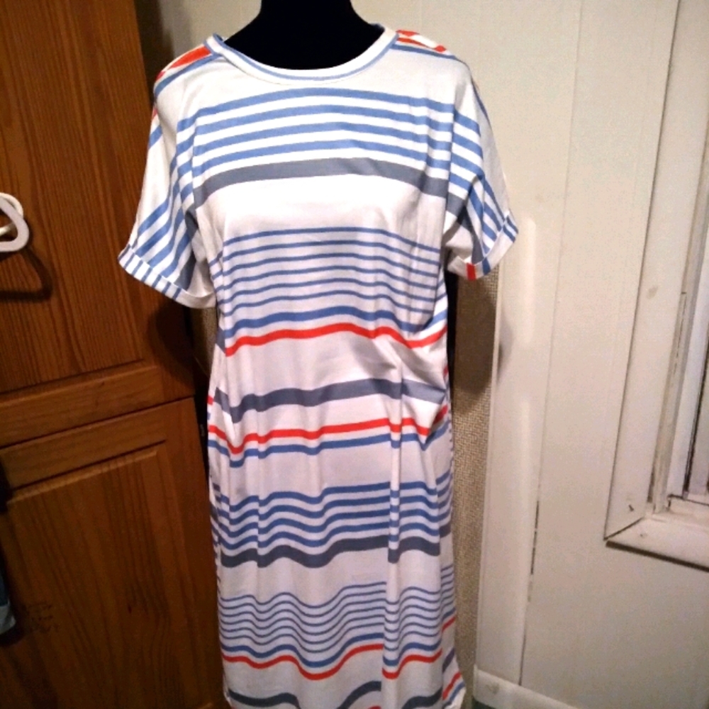 Stripped t shirt dress